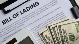 bill of lading with dollar