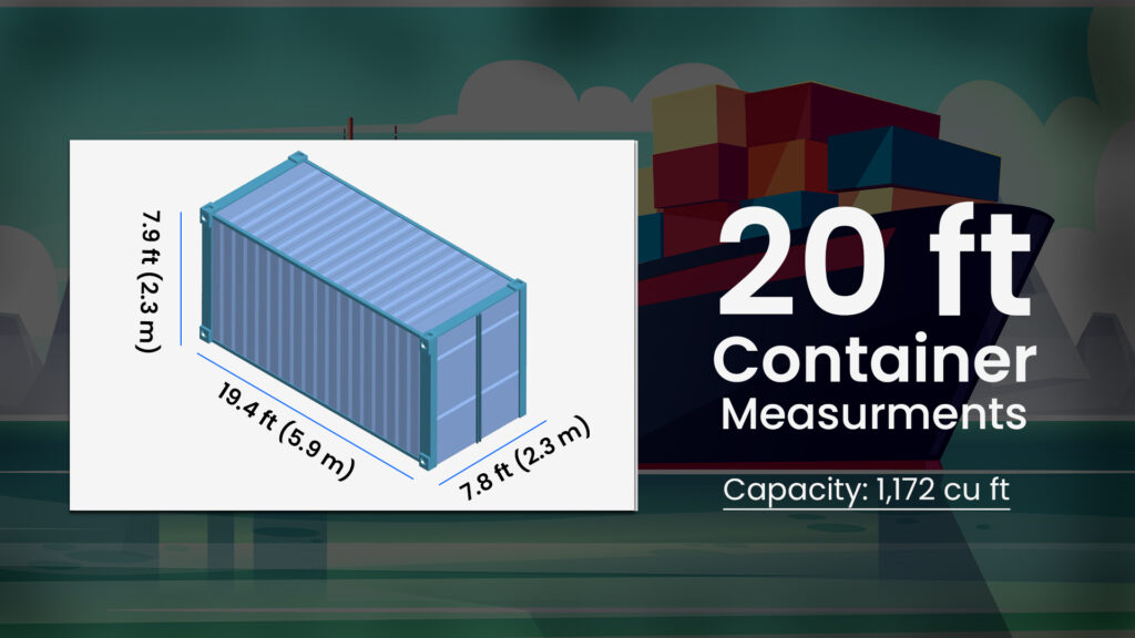 20ft ISO Standard Shipping Container Dimensions
