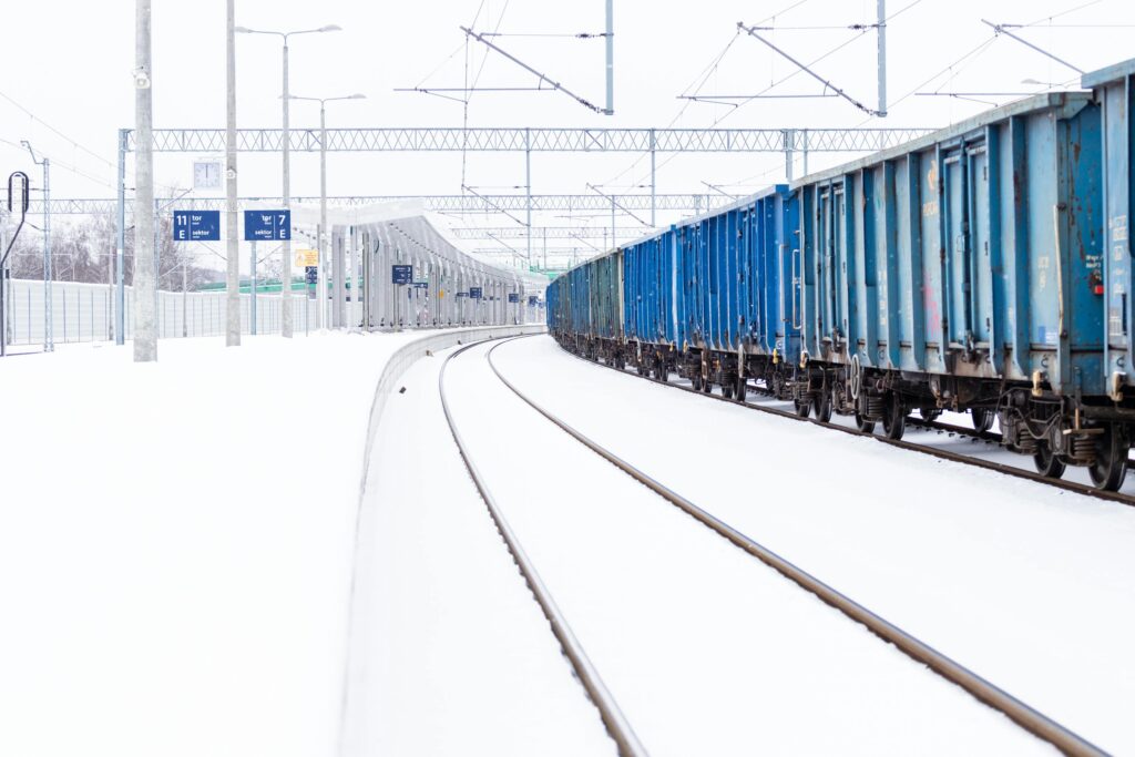 Intermodal Freight Shipping in Winter