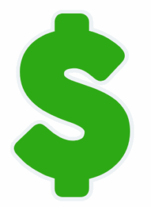 Green money sign