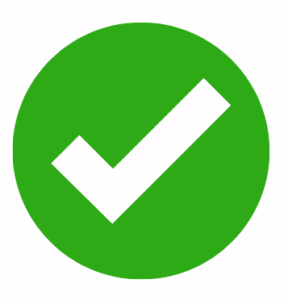 green check