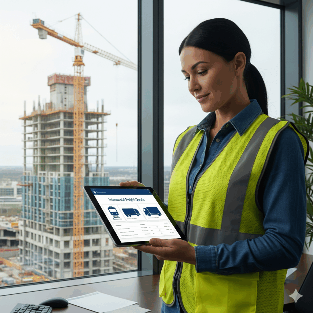 intermodal quote for construction