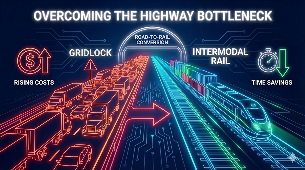 Overcoming the Highway Bottleneck: The Great Road-to-Rail Conversion