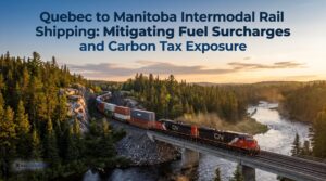 rail freight Montreal to Winnipeg train crossing Canadian Shield