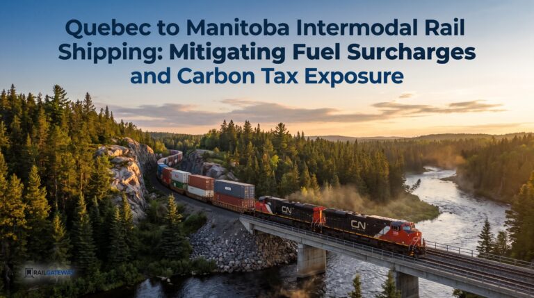 5 Steps for Quebec to Manitoba Intermodal Rail Shipping: Mitigating Fuel Surcharges and Carbon Tax Exposure