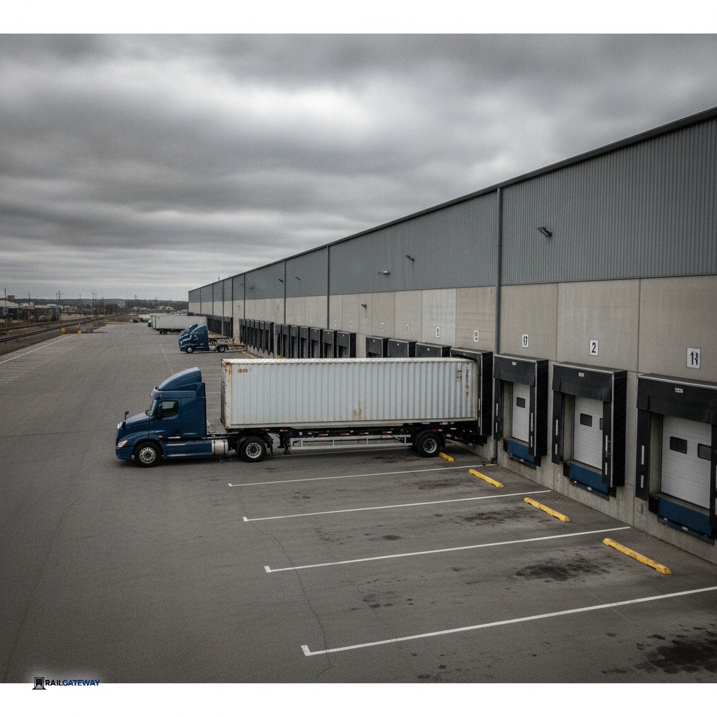 Montreal to Winnipeg freight cost drayage truck loading